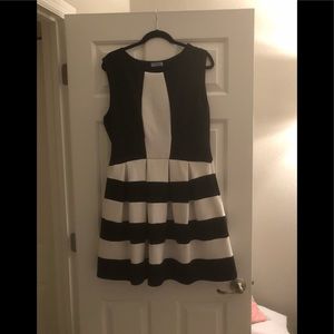 Cynthia Rowley black and white dress